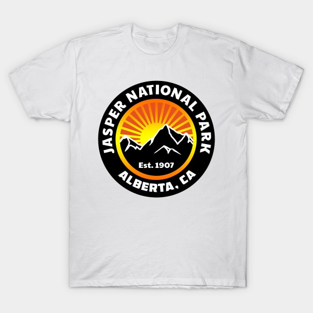 Jasper National Park Alberta Canada Rocky Mountains Rockies T-Shirt by TravelTime